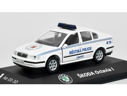 Škoda Octavia I Městská policie Liberec 1:43 - KADEN  Škoda Octavia 1 MP Liberec - kovový model auta