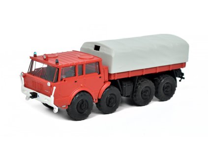 Tatra 813 Kolos 8x8 s plachtou Hasiči 1:87 - Brekina  Tatra-813 Kolos Feuerwehr - kovový model auta 1/87