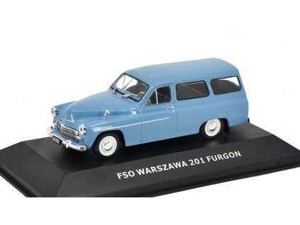 FSO Warszawa 201 F 1:43 - DeAgostini Legendy FSO časopis s modelem #39  FSO Warszawa 201F - kovový model auta