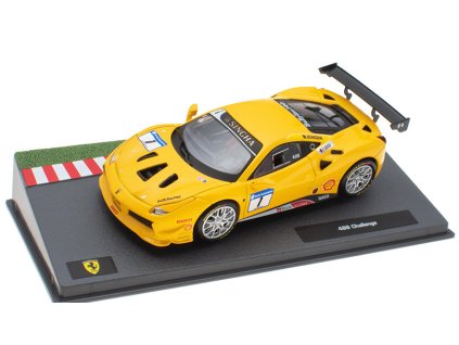 Ferrari 488 Challenge #1 1:43 - SpecialC časopis s modelem  Ferrari 488 Challenge No.1 1:43 - kovový model auta