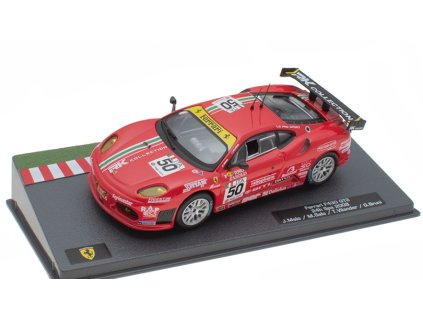 Ferrari F430 GT2 #50 24h Spa 2008 1:43 - SpecialC časopis s modelem  Ferrari F 430 GT2 No.50 24h Spa 2008 Melo / Salo / Vilander / Bruni - kovový model auta