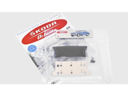 Škoda Octavia 1959 1:8 - časopis #69 se stavebnicí  Škoda Octavia 1959 - stavebnice DeAgostini