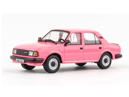 Škoda 120L 1984 Růžová 1:43 - Abrex  Škoda 120 L 1984 1:43 - kovový model auta