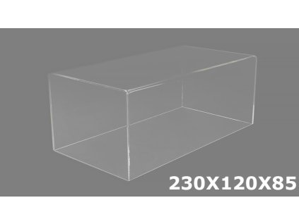 Poklop pro modely v měřítku 1:24 230x120x85 ( bez podlážky ) - Atlantic  Box na modely 1/24 ( krýt bez podlážky )
