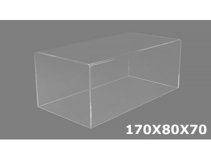 Poklop pro modely v měřítku 1:43 170x80x70 mm ( bez podlážky ) - Atlantic  Box na modely 1/43 ( krýt bez podlážky )
