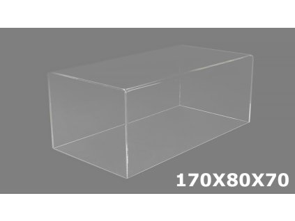 Poklop pro modely v měřítku 1:43 170x80x70 mm ( bez podlážky ) - Bohemia  Box na modely 1/43 ( krýt bez podlážky )