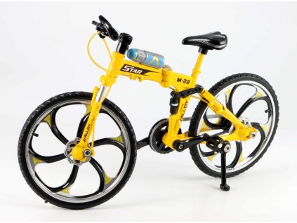 Jízdní kolo Mountain Bike žlutá 1:10 - Superior  Jízdní kolo - kovový model