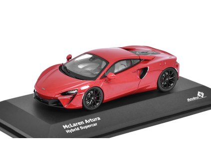 McLaren Artura 2021 červená 1:43 - Solido  McLaren Artura - kovový model
