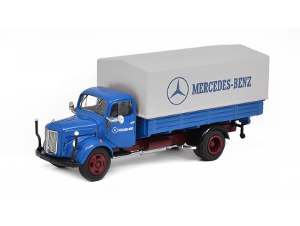 Mercedes L3500 korba s plachtou Mercedes-Benz 1:87 - Schuco  Mercedes L 3500 Truck 1950 MB - model auta