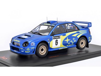 Subaru Impreza S7 #6 Rallye WM P. Solberg / P. Mills 1:24 - IXO Models  Subaru Impreza S7 No.6 GB Rally - kovový model auta