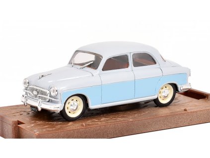 Fiat 1400B 1956 HP58 modrá 1:43 - Brumm - Model ze sbírky  Fiat 1400 B 1956-58 HP 58 - kovový model auta