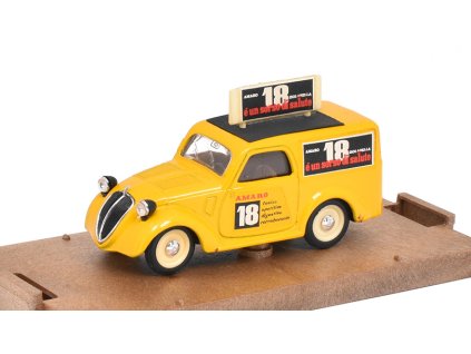 Fiat 500 Amaro 18 žlutá 1:43 - Brumm - Model ze sbírky  Fiat-500 Amaro 18 - kovový model auta