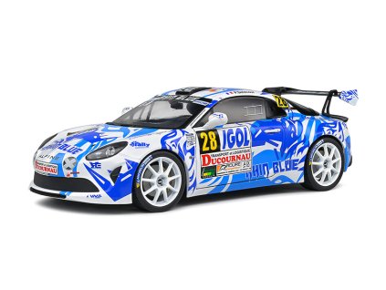 Alpine A110 Rallye #28 Rallye du Var 2021 1:18 - Solido  Alpine A 110 Rallye No.28 Rallye du Var 2021 P.Delecour / S.De Castelli - kovový model auta 1/18