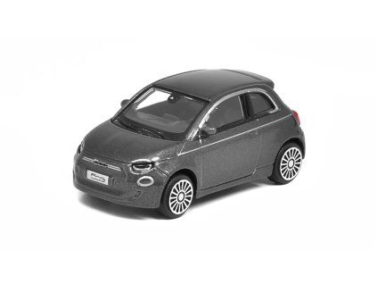 FIAT 500e šedý 2021 - 1:43 Bburago  FIAT 500e - kovový model