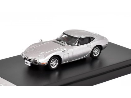 Toyota 2000GT 1967 šedá 1:64 - LCD Models  Toyota 2000 GT 1967 - kovový model auta