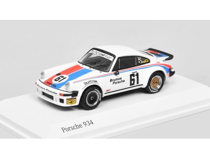 Porsche 934 #61 24h Daytona 1977 1:64 - TARMAC pro MINICHAMPS  Porsche 934 N.61 24h Daytona 1977 Gregg / Busby - kovový model auta 1/64