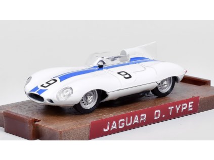 Jaguar D-Type #9 1954 1:43 - Brumm - Model ze sbírky  Jaguar D Type 1954-60 HP 260 - kovový model auta