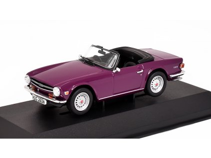 Triumph TR6 RHD fialový 1:43 - CORGI  Triumph TR 6 RHD - kovový model auta