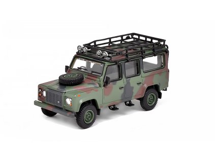 Land Rover Defender 110 Military 1:64 - MiniGT  Land Rover Defender 110 Vojenský - kovový model auta