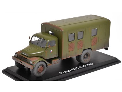 Praga-S5T-3 Kung 1:43 - Ručně upravený model  Praga S5 T-3 Kung - kovový model auta