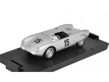 Porsche 550RS #15 Avus 1955 Richad Von Frankenberg 1:43 - Brumm  Porsche 550 RS No.15 Avus 1955 Richad Von Frankenberg - kovový model auta