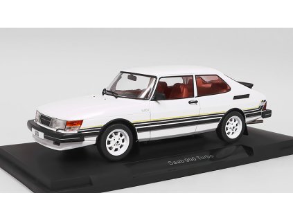 Saab 900 Turbo 1981 bílý 1:18 - MCG  Saab-900 Turbo - kovový model auta