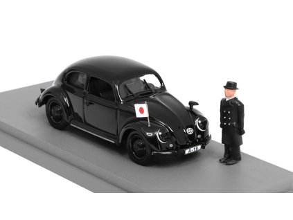 Volkswagen Beetle 1939 s figurkou Gen. Hiroshi Oshima 1:43 - Rio Models  VW Maggiolino a Gen. Hiroshi Oshima 1939 - kovový model auta