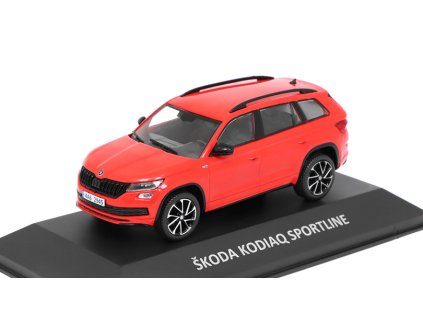 Škoda Kodiaq Sportline 2018 1:43 Kaleidoskop slavných vozů časopis s modelem #68  Škoda Kodiaq Sportline 2018 - DeAgostini - kovový model auta