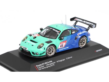 Porsche 911 GT3 R #44 24h Nurburgring 2019 1:43 - IXO Models  Porsche 911 991-2 GT3 R No.44 24h Nurburgring 2019 - kovový model