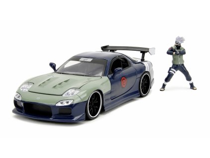 Mazda RX-7 1993 s figurkou Kakashi Hatake 1:24 - Jada Toys  Mazda RX-7 1993 + Kakashi Hatake 1/24