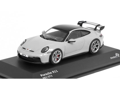 Porsche 911 992 GT3 Coupe 2021 šedá 1:43 - Solido  Porsche 911 992 GT3 Coupe 2021 - kovový model