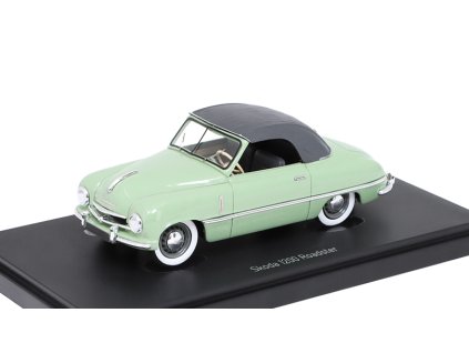 Škoda 1200 Roadster 1950 Closed 1:43 - AUTOCULT  Škoda 1200 Roadster Closed - kovový model auta