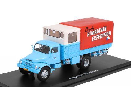 Praga S5T Czech Himalayan Expedition 1969 1:43 - Model Depo - kniha s modelem  Praga S5T Česká Himálajská Expedice 1969 - kovový model auta