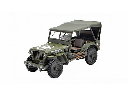 Jeep Willys - 1/4 Ton Military Vehicle 4x4 1:43 - Cararama  Jeep Willys 1/4 Ton Military Vehicle - kovový model auta