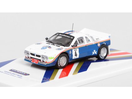 Lancia 037 #4 Rally Costa Brava 1985 S. Servia / J. Sabater 1:64 - TARMAC Models  Lancia 037 No.4 Rallye Costa Brava 1985 S.Servia/J.Sabater - kovový model auta 1/64