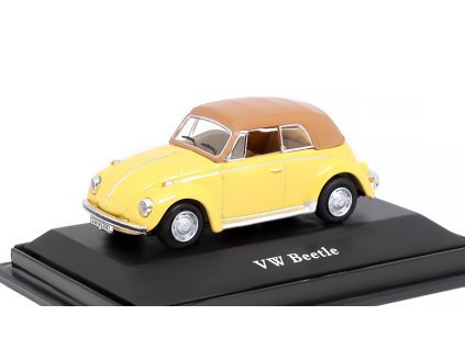 Volkswagen Beetle žlutý 1:72 - Cararama  VW Beetle 1/72 - kovové modely