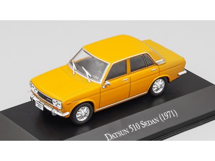 Datsun 510 Sedan 1971 1:43 - DeAgostini časopis s modelem  Datsun 510 Sedan 1971 - kovový model