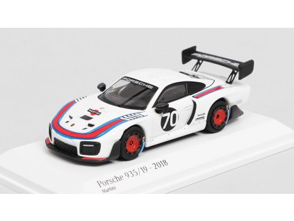 Porsche 935/19 #70 2018 Martini 1:64 - MINICHAMPS  Porsche 911 992 GT3 Martini Racing - kovový model auta 1/64