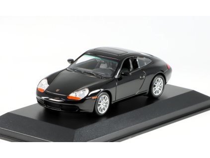Porsche 911 996 Carrera 1998 černá 1:43 - Minichamps  Porsche 911 - kovový model