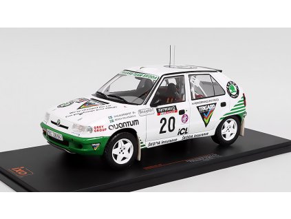 Škoda Felicia Kit Car #20 RAC Rally 1995 Blomqvist / Melander 1:18 - IXO Models  Skoda Felicia Kit Car No.20 Rallye WM RAC Rally 1995 S.Blomqvist/B.Melander - kovový model auta