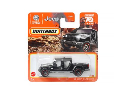 Jeep Gladiator 2020 1:64 - MATCHBOX  20 Jeep Gladiator - model auta