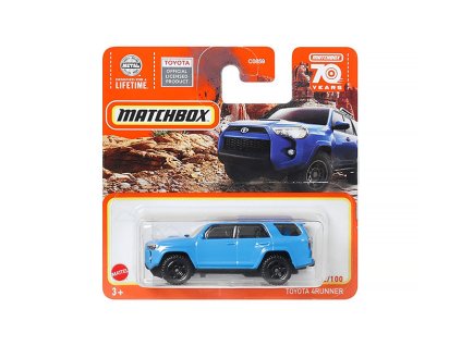 Toyota 4Runner 2018 modrá 1:64 - MATCHBOX  18 Toyota 4 Runner - model auta