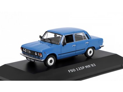 FSO 125P MR'83 1:43 - DeAgostini Legendy FSO časopis s modelem #45  FSO 125P MR 83  - kovový model auta