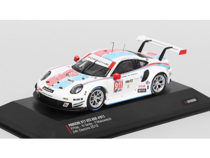 Porsche 911 GT3 RSR #911 24h Daytona 2019 1:43 - IXO Models  Porsche 911 GT3 RSR No.911 24h Daytona 2019 Pilet / Tandy / Makowiecki - kovový model