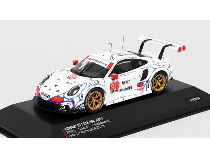 Porsche 911 GT3 RSR #911 Petit Le Mans USA 2018 1:43 - IXO Models  Porsche 911 GT3 RSR No.911 24h Daytona 2019 Pilet / Tandy / Makowiecki - kovový model