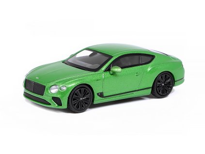 Bentley Continental GT Speed 2022 zelená 1:64 - MiniGT  Bentley Continental GT Speed - kovový model auta