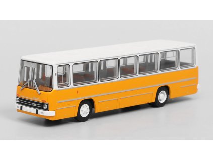 Ikarus 260 oranžová / bílá 1:87 - Brekina  Ikarus 260 - model autobusu