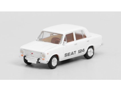 Seat 124 bílá 1:87 - Brekina  Seat Fiat 124 - model auta