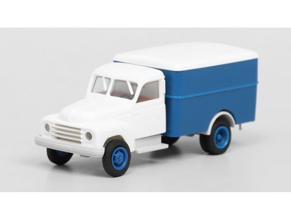 Hanomag L28 modrá 1:87 - Brekina  Hanomag L 28 - kovový model auta