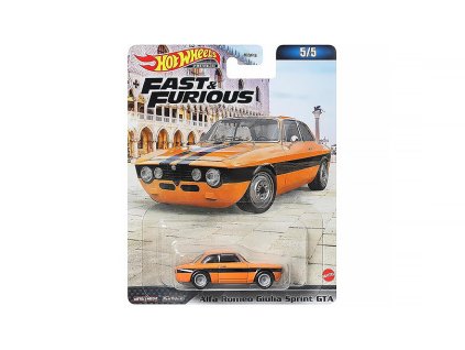 Alfa Romeo Giulia Sprint GTA 1971 Fast & Furious 1:64 - Hot Wheels  Alfa Romeo Giulia - model auta